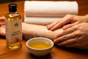 روغن کنجد برای ماساژ