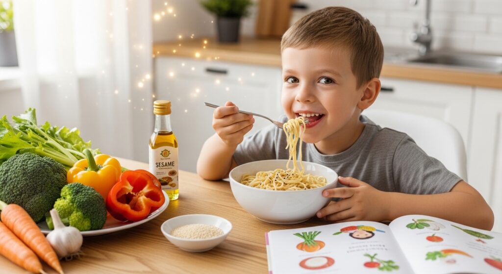 خواص روغن کنجد برای نوزادان و کودکان